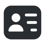 Personalcard SVG Icon